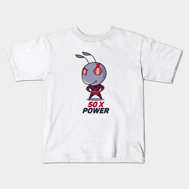 Ant Power Kids T-Shirt by Johnitees